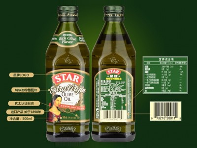 西班牙原装进口Star星牌特级初榨橄榄油500ML/瓶物理冷压榨食用油图3