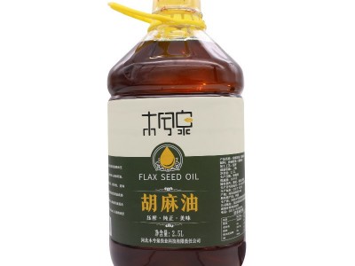 【纯胡麻油亚麻籽油2.5L】内蒙甘肃宁夏山西物理压榨特产食用油图5