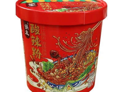 重庆佳仙锅主酸辣粉桶装236g即食方便速食粉丝手工酸辣粉批发整箱图5