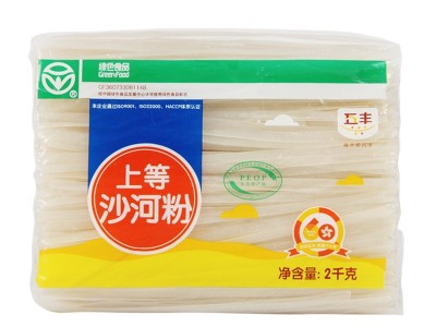 五丰牌沙河粉4斤/袋干制米粉米线过桥米线方便粉丝干炒牛河粉图5