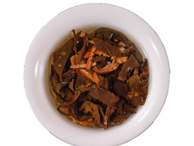 2018年陈皮白茶福鼎老白茶贡眉龙吟礼盒装 紧压调味茶叶批发直销图5