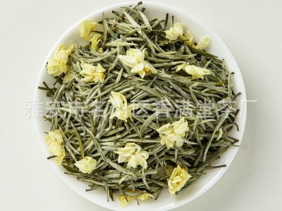 知茶人2023新茶兰雪茉莉毛尖花茶全芽银针大白毫浓香型飘雪500g图3