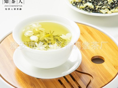 知茶人浓香型茶叶茉莉花茶新茶叶飘雪四川蒙顶山花毛峰500g散装图5