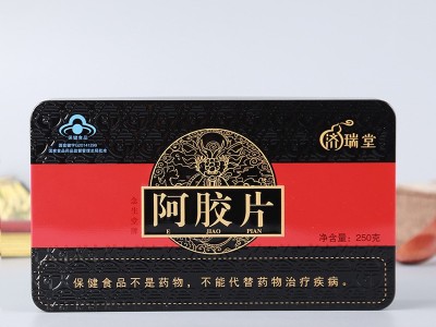 东阿特产健字阿胶片 500克铁盒装驴皮阿胶块 ejiao 地道好阿胶图2
