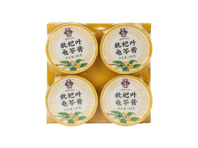 李良济枇杷叶龟苓膏 100g*4碗小盒装零食办公室下午茶烧仙草果冻图5