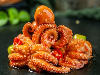 厂家麻辣八爪鱼270g麻辣海鲜水产冷冻批发麻辣小海鲜零食罐头包装图5