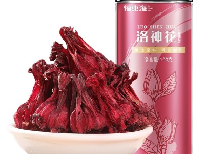 洛神花100g/罐 洛神花茶大朵手工精选新鲜干玫瑰茄花茶滋补养生茶图5