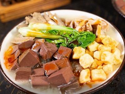 聚隆福南京特产鸭血粉丝汤桶装懒人夜宵冲泡即食速食粉丝批发图3