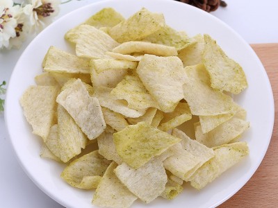 山药脆片怀园春怀山药薄片山药脆片膨化食品批发10斤装图2