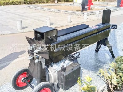 卧式树疙瘩劈柴机 鲜木材劈材机 电动液压劈木机图3