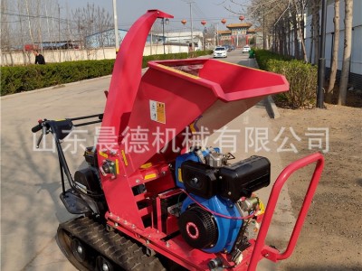 花椒树树叶残枝碎枝机 园林绿化树枝粉碎机 移动自走式粉枝机图4