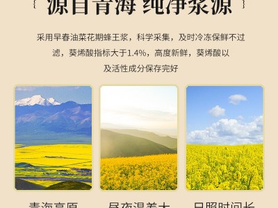 卓宇蜂王浆批发一件代发青海油菜蜂皇浆蜂乳散装冷冻纯正品500克图4