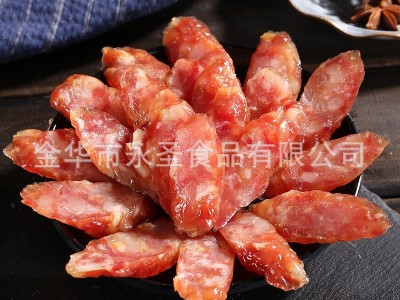 全肉广式腊肠腊肉金华农家土香肠咸甜味麻辣川味广味腊肠腊肉批发图3