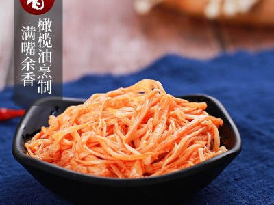 青岛特产春明瓶装香辣味金针菇 175g*金针菇麻辣零食小吃下饭菜图3