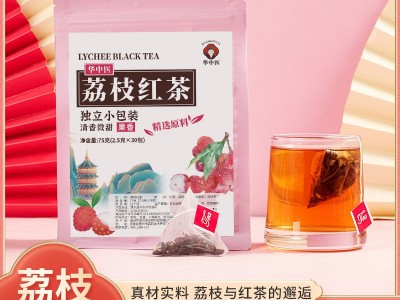 荔枝红茶源头厂家支持一件代发水果茶网红茶代用调味三角包冷泡热图1