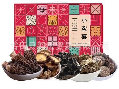 扶贫 姚朵朵木耳香菇菌菇干货礼盒 过年送礼员工福利贴牌OEM图2