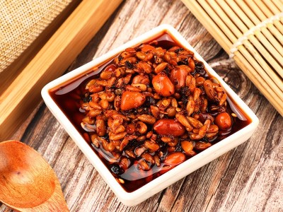 香五仁油辣椒下饭菜拌面拌饭酱香辣凉拌菜280克瓶装调味辣椒酱图5