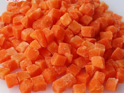 鼎晖食品速冻胡萝卜 冷冻散装果蔬圆片胡萝卜饭店商用胡萝卜丁图2