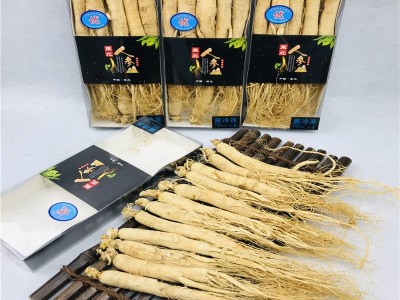 【净重半斤】盒装人参长白山人参东北特产干人参生晒参白皮参图4