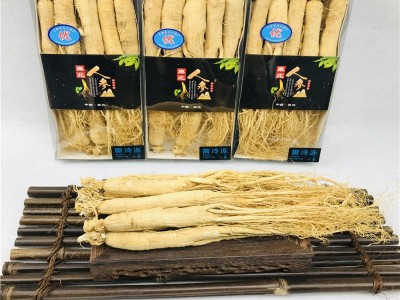 【净重半斤】盒装人参长白山人参东北特产干人参生晒参白皮参图3