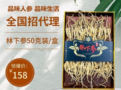 参品参人参长白山林下野山参礼盒东北特产泡酒整支林下籽金白50克图3
