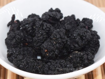 新货黑桑葚干散装批发 无沙食用桑葚子泡水泡酒量大价优桑葚供应图2
