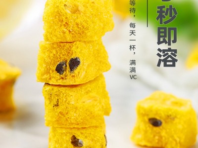 冻干百香果干60克罐装百香果块金桔百香果茶水果干冷泡茶批发代发图3