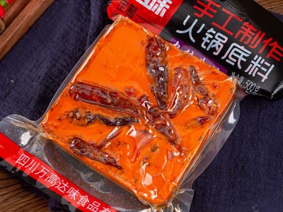 重庆麻辣牛油火锅底料500g/袋麻辣烫冒菜串串香底料厂家批发包邮图2