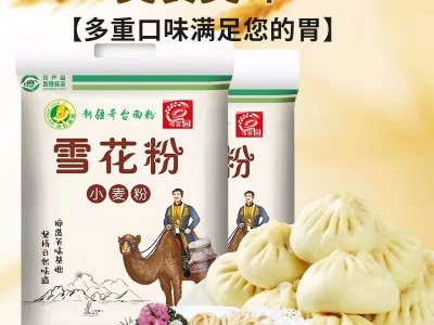 奇麦园新疆雪花粉5kg家用 奇台面粉 馒头包子饺子面条图2
