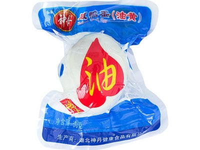 【超市同款】神丹 鸟王油黄熟咸鸭蛋 红心流油真空装1枚 即食图1