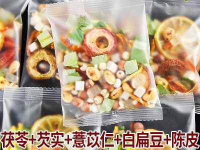 茯苓芡实薏苡仁白扁豆陈皮山楂荷叶柠檬栀子茶独立包装湿去养生茶图3