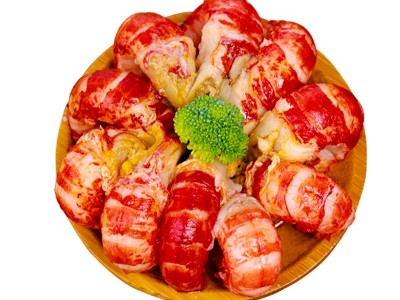 外贸龙虾仁带黄去壳虾肉鲜冻虾球网红商用盖浇饭披萨汉堡龙虾尾肉图5