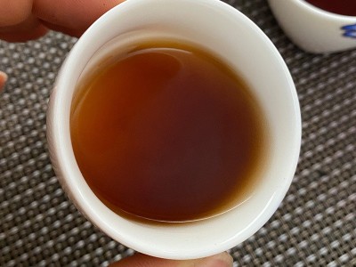 糯米香普洱茶熟茶普洱小沱茶云南潽茶叶域邦茶饼勐海城邦宫廷500g图4