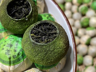 新会小青柑6年陈宫廷普洱陈皮普洱熟茶桔普茶柑普茶叶500g散装图3