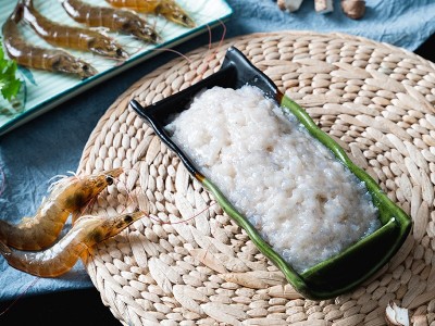 现货批发火锅食材海鲜麻辣烫手打虾胶500g/包 关东煮鲜虾滑图2