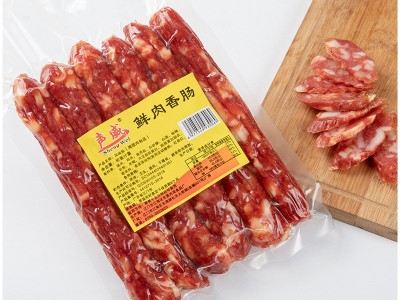 250g广味鲜肉腊肠 广东腌制腊味肉制品 煲仔蒸饭香肠250g广式腊肠图3