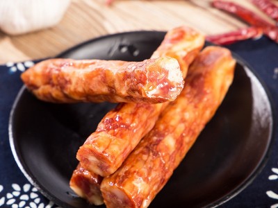 湖南特产 麻辣腊肠烟熏腊肠烤肠麻辣香辣味500g肉类腌腊制品批发图2