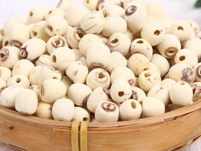 湖南特产湘莲去芯磨皮白莲子白糯通芯400g瓶装一级白莲干货批发图2