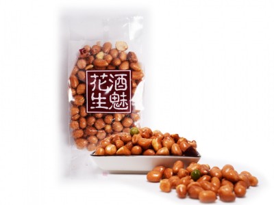 凌宏下酒菜红皮花生125g袋装油炸花生米炒货休闲食品沈阳厂家批发图5