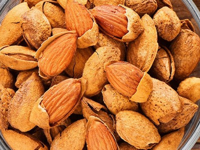 108g奶香巴旦木带壳开口薄壳扁桃仁袋装网红休闲坚果零食一件代发图5