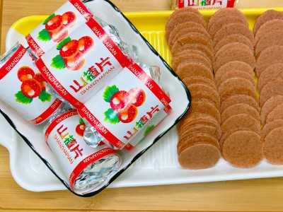 雪花山楂球袋装独立小包装汉堡山楂片开袋即食儿童休闲零食代发图2