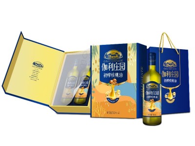 伽利庄园头道初榨核桃油 750ml礼盒装现货图4