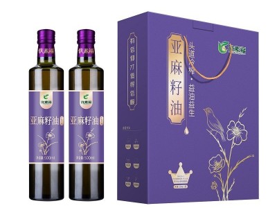 优素福冷榨亚麻籽油 过节送礼团购礼盒包装500ml 会销食用油礼品图4