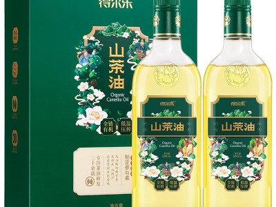 得尔乐茶籽油500ml礼盒装山茶油低温冷榨食用油团购节日送礼图5