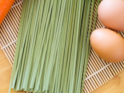 富硒桑叶挂面400g零售 桑叶面条 一件70桶绿食 含硒量>150μg/kg图5