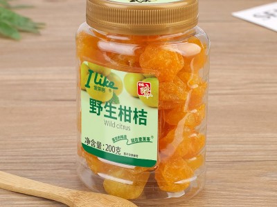 批发香港品牌休闲零食品爱莱客野生甘桔200g罐装凉果蜜饯果干果脯图3