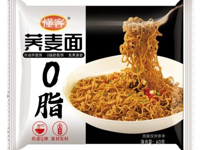0脂肪荞麦面方便面带料包非油炸免煮泡葱油拌面饱腹粗粮代餐整箱图4