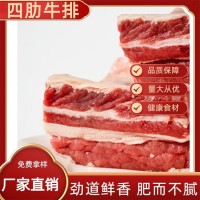 原切牛肋排500g 国产四肋牛排骨带骨牛肉牛小排牛胸骨 佰盈嘉厂