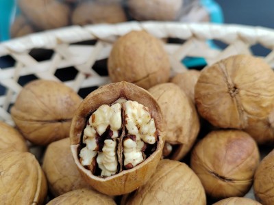 核桃薄皮2022新货纸皮草本味孕妇食品新疆烤核桃奶香咸味熟核桃图3