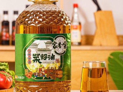 5L小榨纯香菜籽油压榨二级菜籽油工厂直销包邮图2